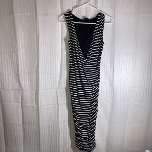 Plunging neckline dress